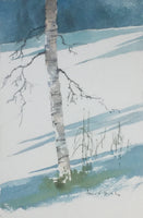 033. Birch Tree in the snow in The Orchard