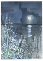 028. Moonlight and Reeds